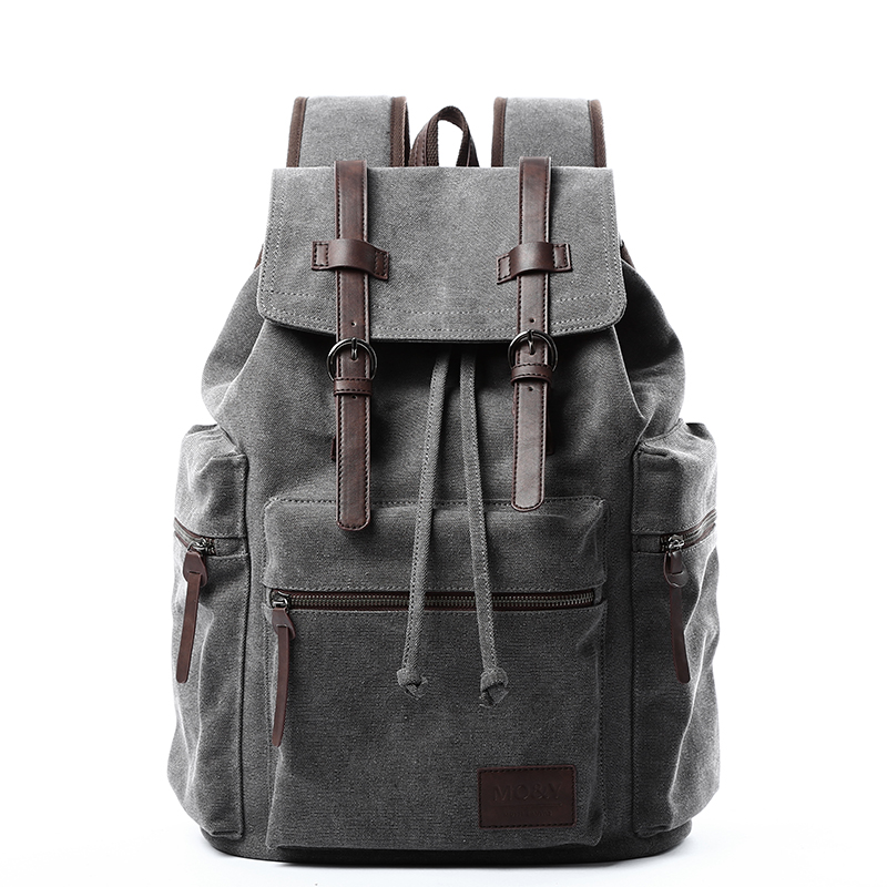 Canvas Backpack Casual - Mochila de Lona Casual Retro MATE