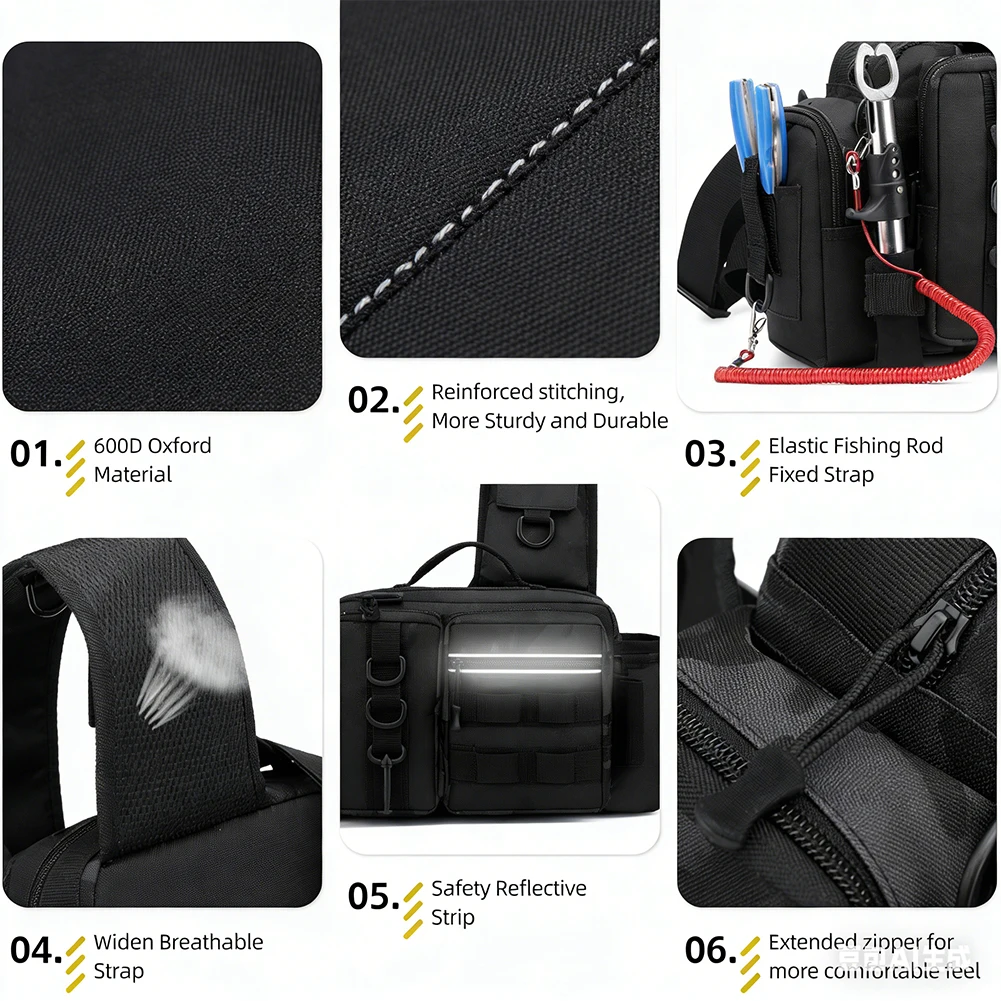 Mochila de pesca con soporte p - Hiking Backpack Waterproof reseña y precio