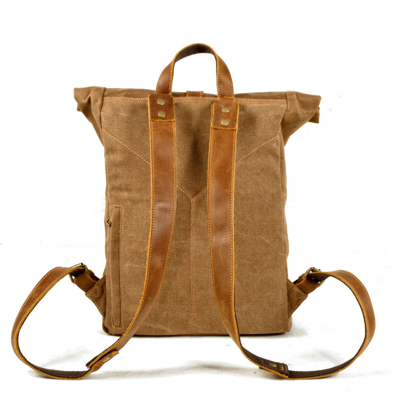 Nueva mochila de lona encerada - Canvas Backpack Casual reseña y precio