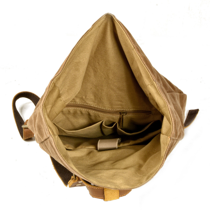 Nueva mochila de lona encerada - Canvas Backpack Casual reseña y precio