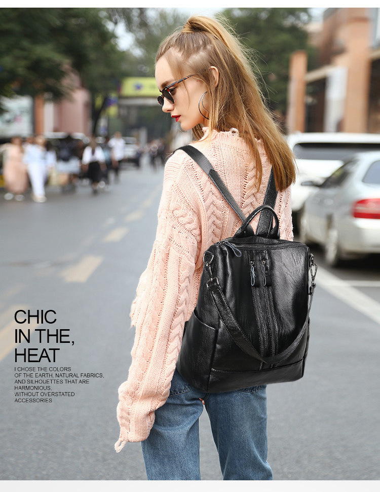 Mochila escolar de cuero suave - Mini Backpack Purse reseña y precio