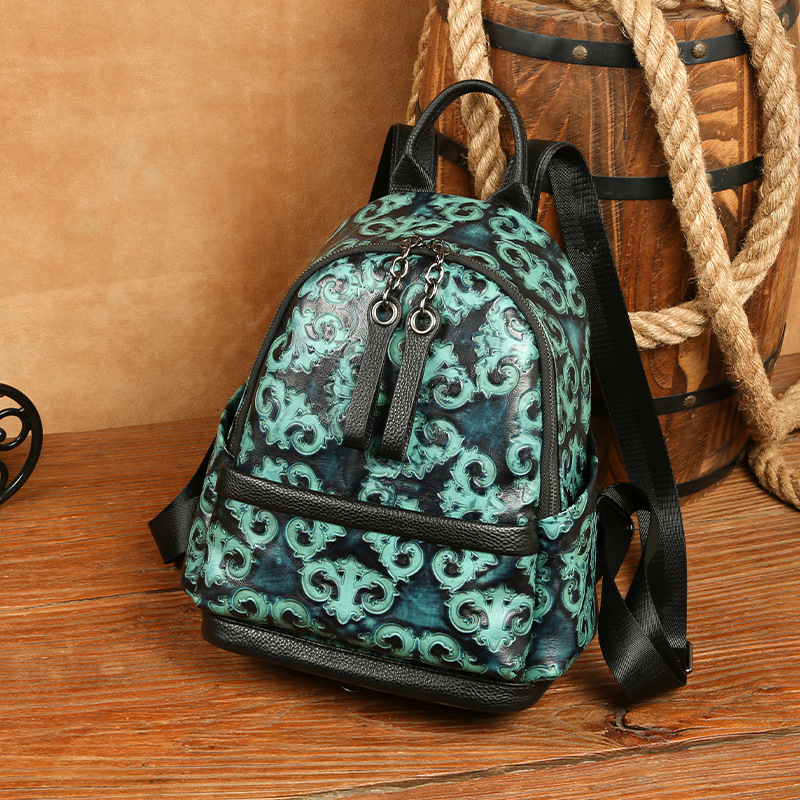Johnature, mochila Retro de cu - Leather Backpack Vintage reseña y precio