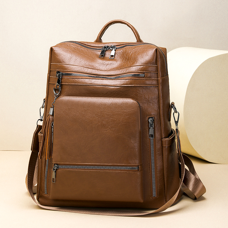Conjunto de mochila con aparie - Leather Backpack Vintage reseña y precio