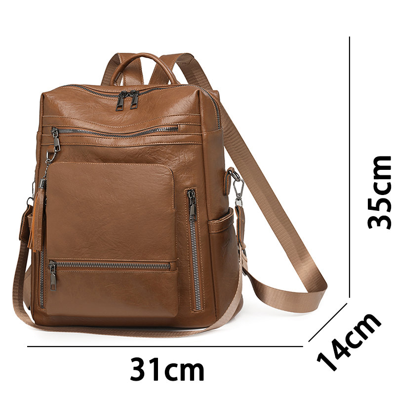 Conjunto de mochila con aparie - Leather Backpack Vintage reseña y precio