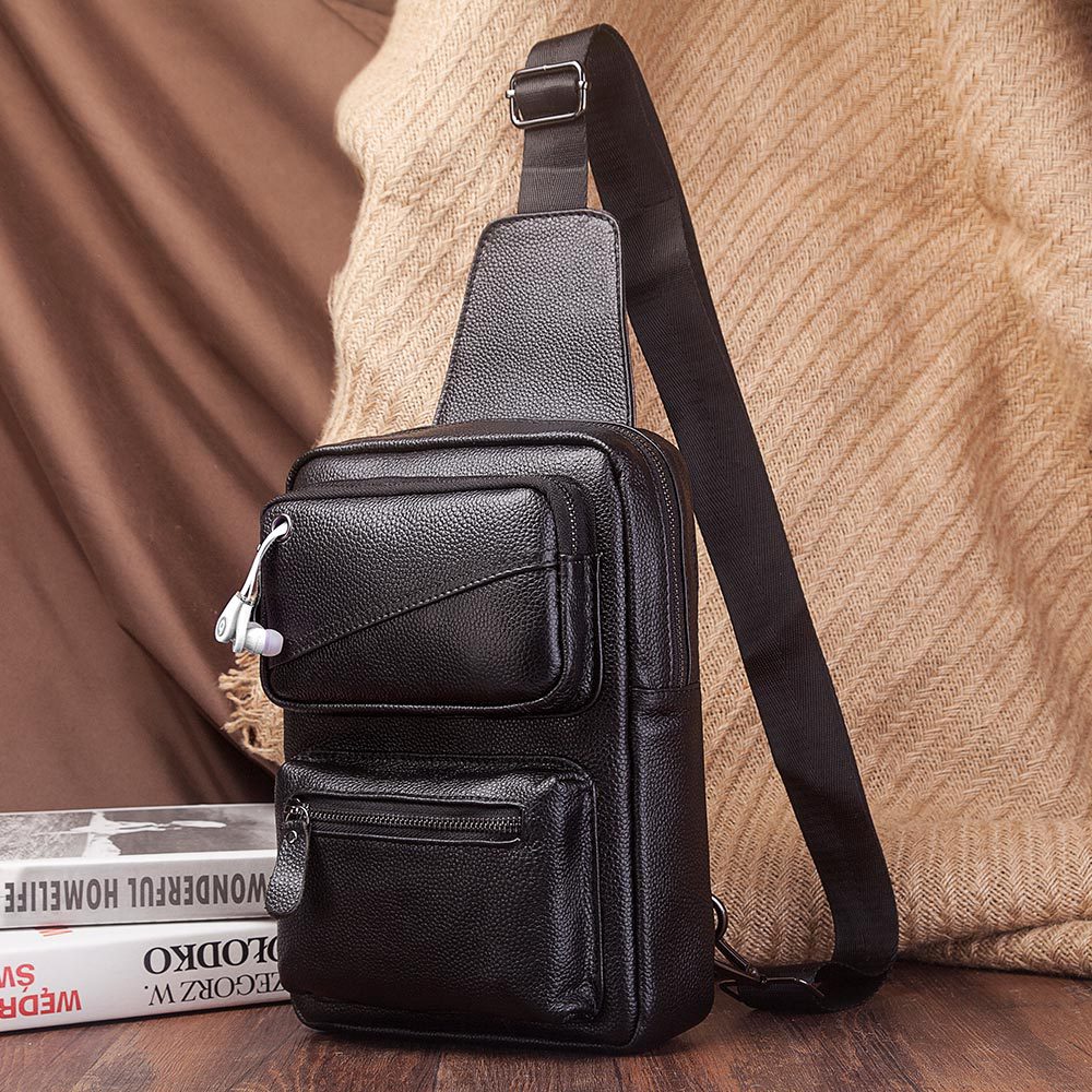 Bolso de pecho multifunción de - Leather Backpack Vintage reseña y precio