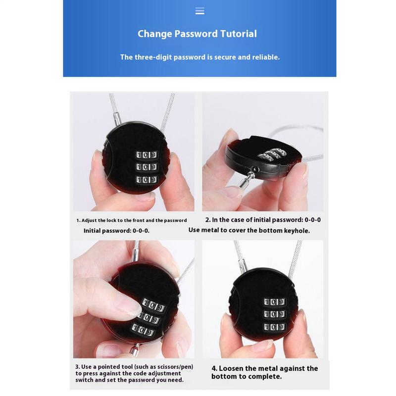 Candado combinado de equipaje  - Backpack Lock Combo reseña y precio
